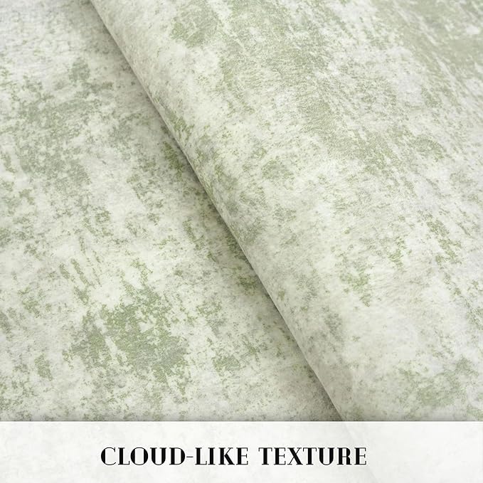 Modern Abstract Small Area Rug Indoor 3x5 Washable Rug Non-Slip Soft Sage Green Grey Entryway Rug Kitchen Mats Thin Print Faux Wool Floor Carpet Throw Rugs for Entrance Bedroom Home Decor