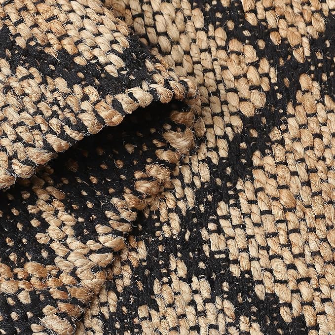 REDEARTH · Jute Cotton Area Rug - 2'x3' Rectangular Rug, Sustainable Handwoven, Non-Shedding, Soft & Durable – Reversible, Neutral Tones for Home Décor in Living Room, Dining Room, Bedroom, Set of 2